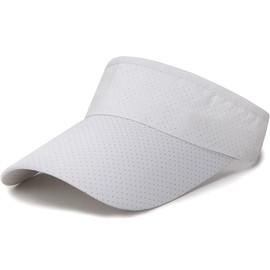 YAMEE Visor Cap Men's Ultra-Light Visors Sun Visor for Men and Women Sun Hat Summer Hat Beach Hat Unisex Sports Sunvisor Cap Sports Sun Visor Golf Tennis Cap, 2/White