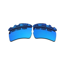 Vonxyz Replacement for Oakley Flak 2.0 XL Vented Sunglass - Multiple Options, Ice Mirrorcoat Polarized, 0