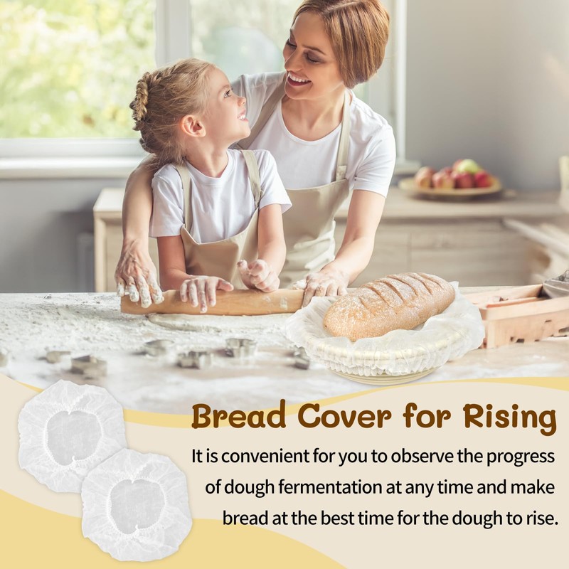 100 Pcs Disposable Non Woven Banneton Liners Non Stick Bread