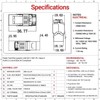 AMPCOM CAT7A Keystone Jack Ratchet Zip-tie Design, 10Gbps 1000Mhz Shielded