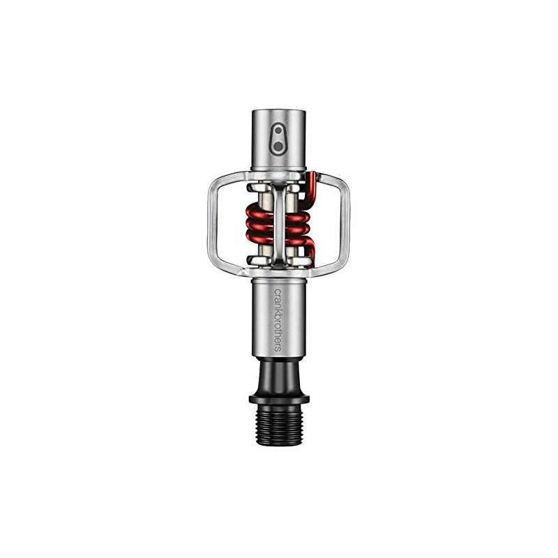 Crankbrothers XC Eggbeater 1 Click Pedals, Silver/Red, 1479