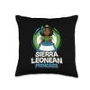 Sierra Leone Princess Throw Pillow