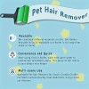QRInnovations 2pc Lint Roller Sticky Roller Pet Hair Roller Remover