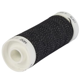 Korbond-Nastro da Shirring Elastico 20 m, Colore: Nero