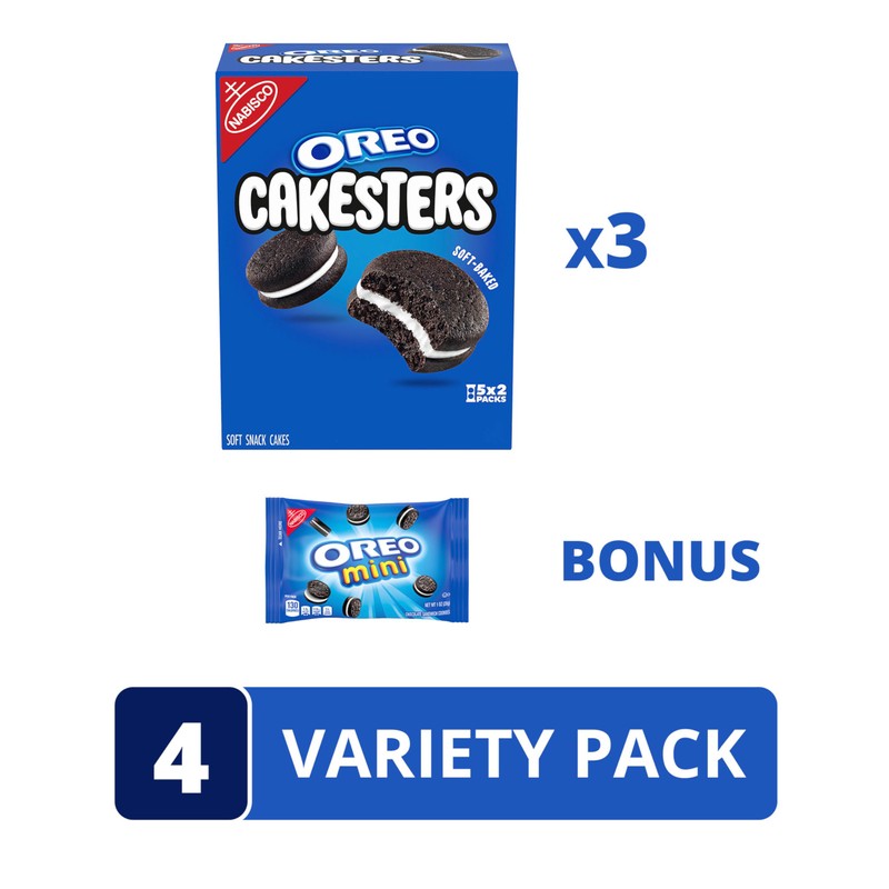 OREO Cakesters Soft Snack Cakes, 3 - 5 Count Packs