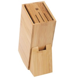 Porta Cuchillos de Cocina, Estante Multifuncional para Cuchillos con Ranuras en ángulo, Diseño Horizontal para Protección de la Hoja, Diseño Superior