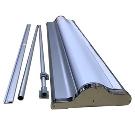 JUST 4 SIGNS Deluxe Retractable Roll Up Banner Stand 24" x68-80 with Wide Base with Padded Canvas Bag