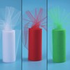 Euvoym 3 Rolls Christmas Tulle Fabric Spool Roll Red Green
