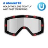 ZIONOR Ski Goggles Lens, X11 100% OTG Snow Goggles Detachable