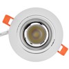 LED Downlight Aluminum Adjustable Angle Dustproof Ceiling Embedded Spotlight for
