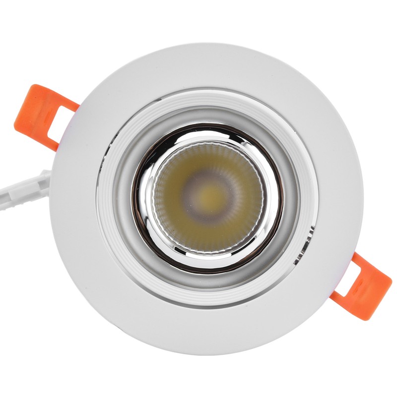 LED Downlight Aluminum Adjustable Angle Dustproof Ceiling Embedded Spotlight for