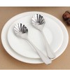 BESTONZON Set of 4 Creative Stainless Steel Shell Shape Dessert