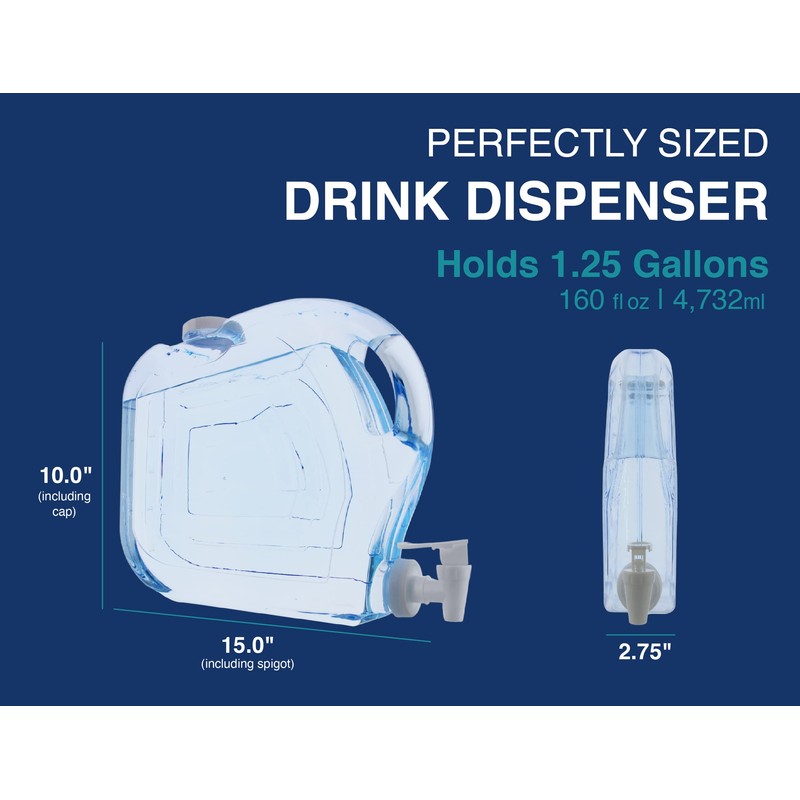 Arrow Home Products Ultra Slimline Beverage Dispenser, 10" X 14.5",
