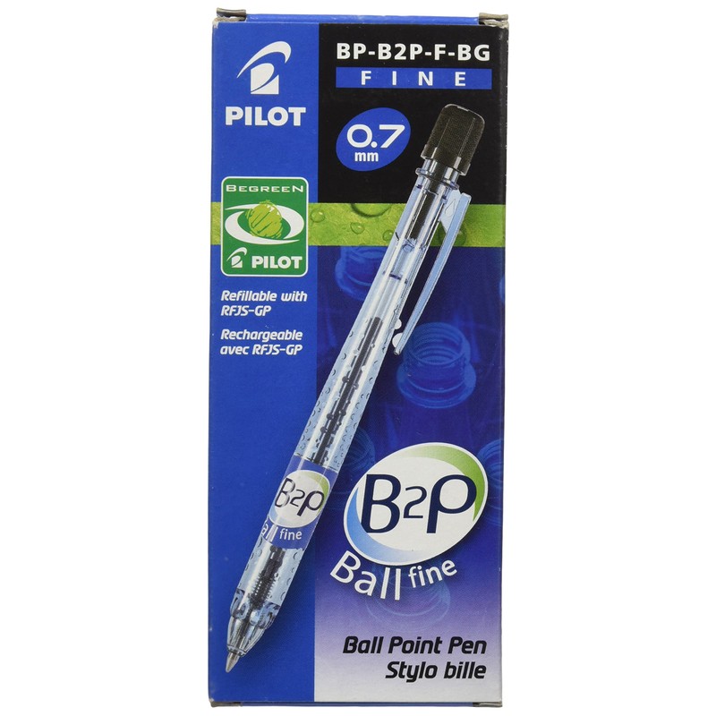Pilot Begreen Recycled Retractable Ballpoint 0.7 mm Tip (Box of