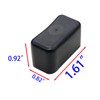 Strut Channel Cap, 1-5/8 x 7/8 Plastic Black Short End