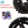 morytrade Chainring Bolts Steel 5pcs Front Gear Fixing Bolts Nuts