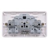 Schneider Electric Lisse White Moulded - Switched Double Power Socket,