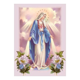 zalati 5D Diamond Painting DIY Resin Rhinestone Crystal Embroidery Pictures Stitch for Home Decor Craft - Virgin Mary