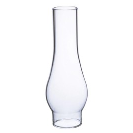 Clear Glass Lamp Chimney, Replacement Hurricane Globe Measures 1 1/2 Inch Diameter Base x 6 Inches High for Oil or Kerosene Lanterns