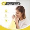 1.2 Gallon/330pcs Strong Trash Bags Colorful Clear Garbage Bags by