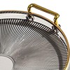 Bandeja Redonda, Charola Decorativa de Servicio para Postre con Asas