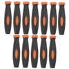 DOITOOL 12pcs Ergonomic Rubber File Handle Compatible Woodworking Tools Non-