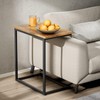 Pipishell C Shaped End Table 27 inches High, Side Table