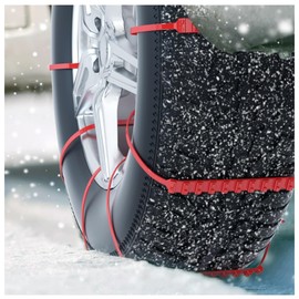 Bruce & Shark 10PCS Tire Belt Chain Snow Chain Anti Skid Belt Emergency Tow AID Vehicle Snow Tire Chain for Car Truck SUV