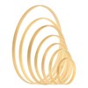 PATIKIL 8cm/10cm/12cm/15cm/18cm/20cm/23cm 7 Size Wooden Bamboo Floral Hoop Craft Ring