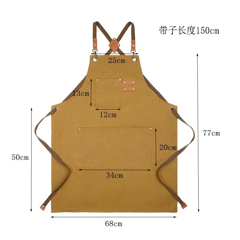 Duogoo Kitchen Chef Aprons for Women and Men with 3