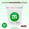 M&M’S WORLD Green Milk Chocolate Candy,2lbs of M&M'S Resealable Pack
