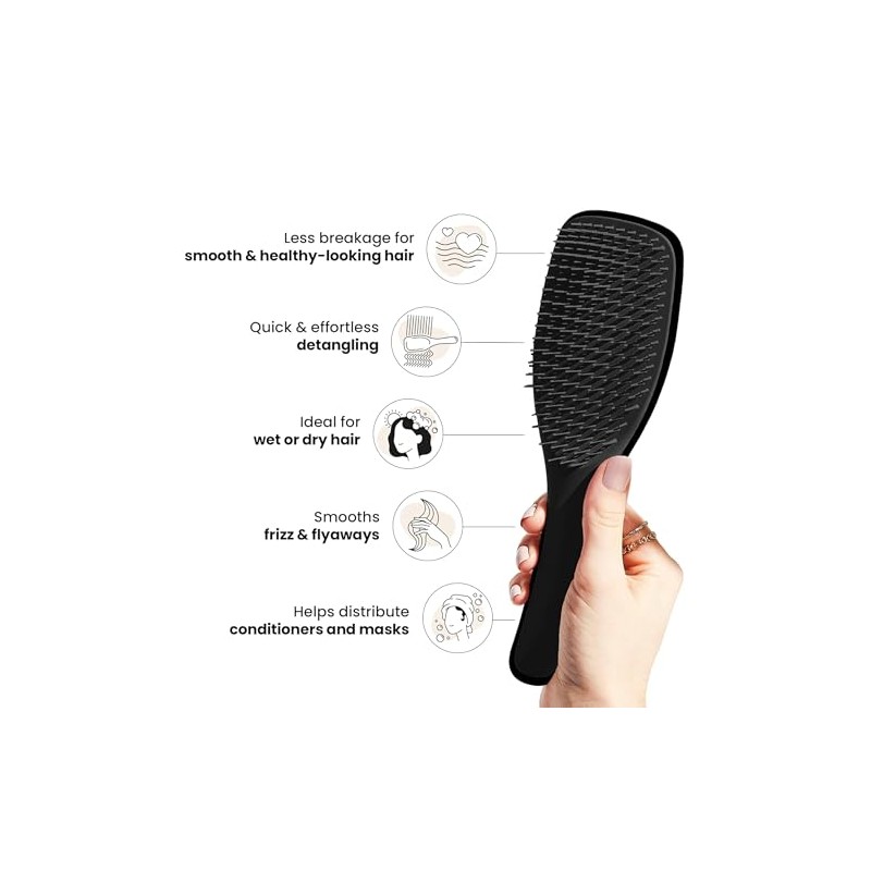 TANGLE TEEZER WET DETANGLING LIQUORICE BLACK