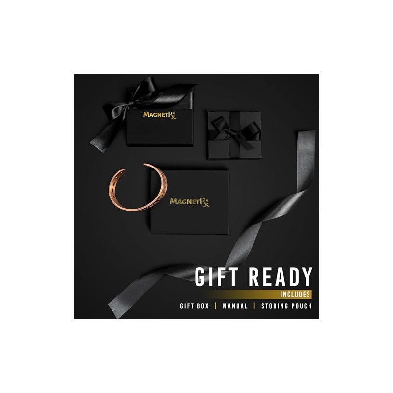 MagnetRX MagnetRX? Magnetic Copper Bracelets for Men C Effective 99.9%