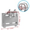 ISURE MARINE Stainless Steel Horizontal Stanchion Rail Mount Anchor Bracket,