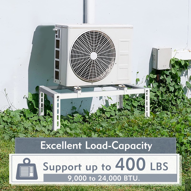 Flamorrow Ground Stand Bracket, Heavy Duty Mini Split Ground Stand