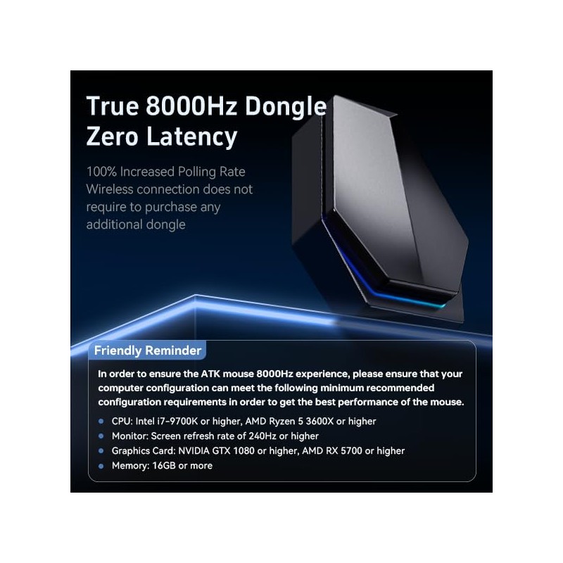 ATK Wireless Gaming Mouse, F1 EXTREME LEVIATAN Edition, Ultra Lightweight