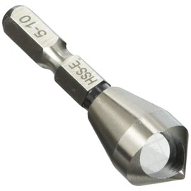 Ichinen Access 27574 HSS-E RELIEF Ironwork Drill Hex Shaft Precision Chamfer Cutter Diameter 0.2 - 0.4 inches (5 - 10 mm)