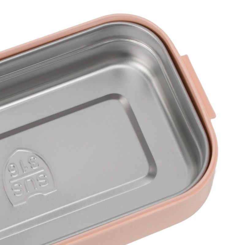 Bento Lunch Box 316 Stainless Steel 700ml Capacity Leakproof Microwave