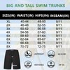 LETAOTAO Big and Tall Swim Trunks for Men Plus Size