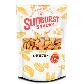Sunburst Californian Almonds Raw, Whole & Natural - Non GMO & Unpasteurised 500g