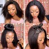 Fereowth 13x4 Lace Front Wig Yaki Kinky Straight Human Hair