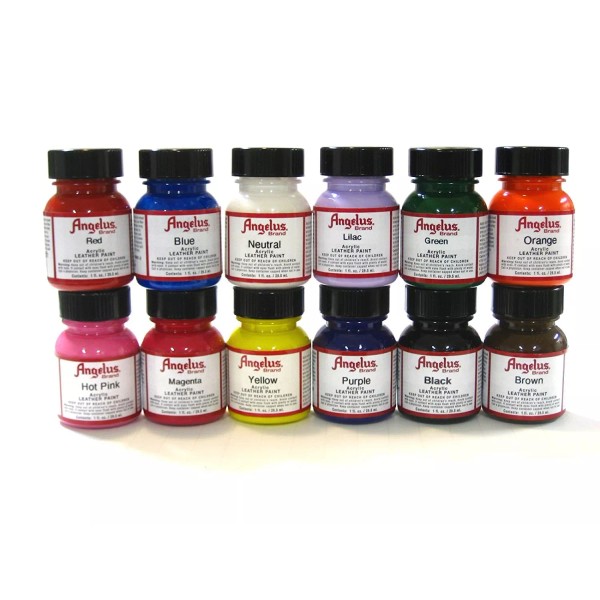 Angelus Vinyl Sneaker Acrylic Paint Kit 12 colors | 1.oz