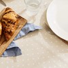 KP HOME Spotted Cream Polka Dot Design Wipe Clean Tablecloth