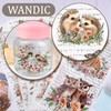 WANDIC 6 Sheets Rub on Transfers, Retro Transfer Stickers Customize