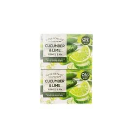 On the Body Super Botanic Soap Cucumber & Lime Scent, 80g, 4 pieces / 온더바디 수퍼보타닉 비누 오이 앤드 라임향, 80g, 4개