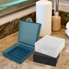 Elimeta Soap Container, Shower Square Bar Holder Fit Handmade Soap,