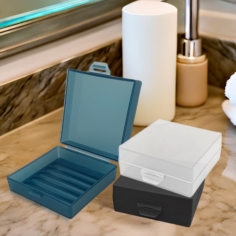 Elimeta Soap Container, Shower Square Bar Holder Fit Handmade Soap,