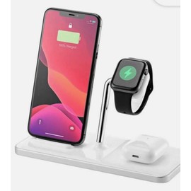 Ubiolabs AWC1070AW White 3in1 Wireless Charging Stand, Qi Compatible Device/Y1