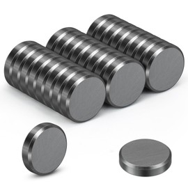 Wukong Ferrite Magnets Strong, 20 x 5 mm, Pack of 25 Strong Magnets Whiteboard, Fridge Magnets for Magnetic Board, Office, Tender and School