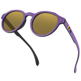 AEANU Polarized Sunglasses for Men and Women，UV Protection，Fishing，Driving ，Running – Purple/Yellow